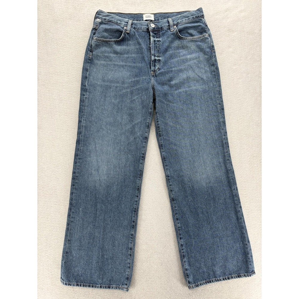 Citizens Of Humanity Annina Wide Leg Jeans Womens 32 Blue Denim Premium Vintage
